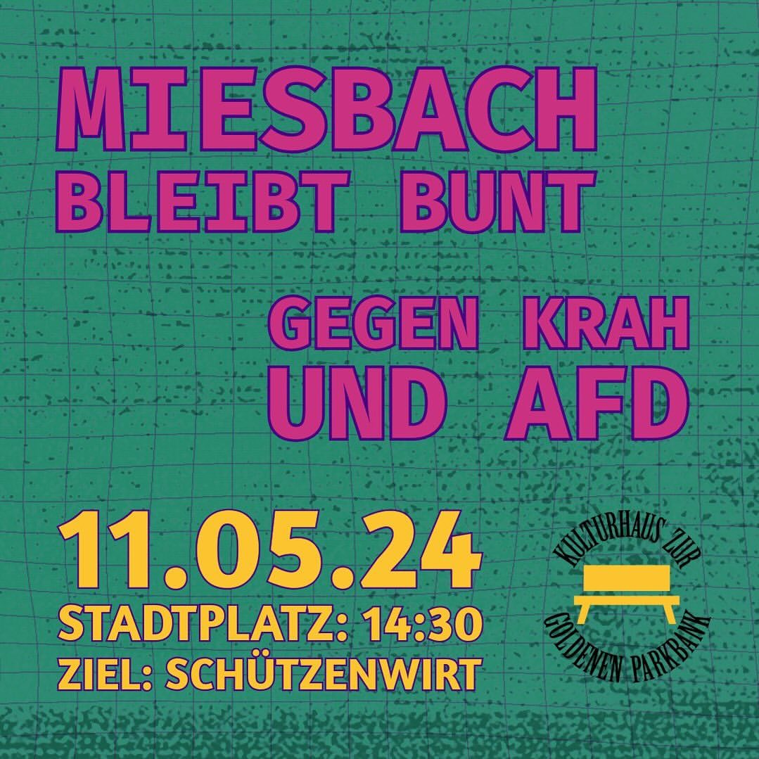 Miesbach braucht euch Samstag!     
#LautGegenRechts #AfDVerbotjetzt #Niewiederistjetzt