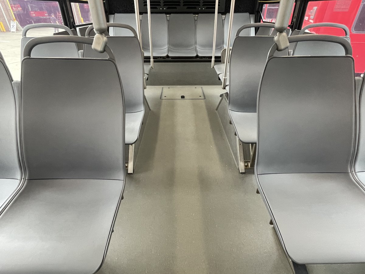 Ever sit down on a bus only to be met with the unwelcome surprise of a wet seat? We've started a multi-year plastic seat installation project to address this concern! 💺 As of now, four buses (6418, 6523, 6428, and 6524) have been upgraded with plastic seat inserts. All new