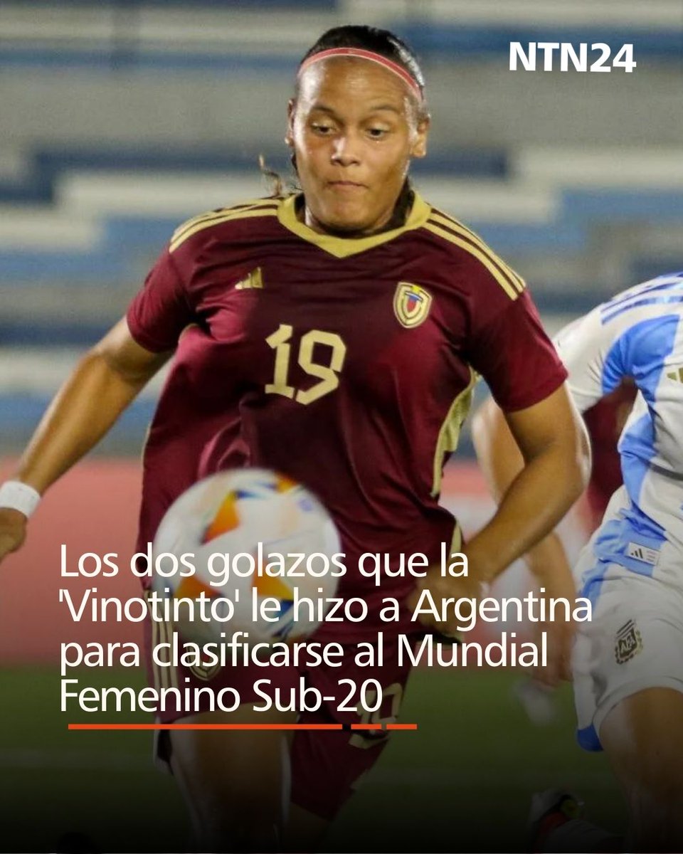 Los dos golazos que la 'Vinotinto' le hizo a Argentina para clasificarse al Mundial Femenino Sub-20 👉 bit.ly/4bulfSK