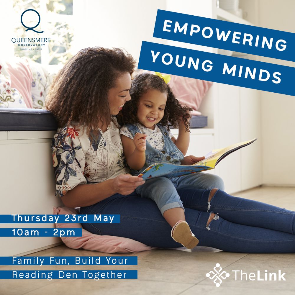 Empowering young minds with The Link 💭 Thursday 23rd May from 10am - 2pm Join us for a Build a Reading Den Workshop to learn about the advantages of reading for young children's brain, language, vocabulary, and literacy development. 📚 See you there! 🙌