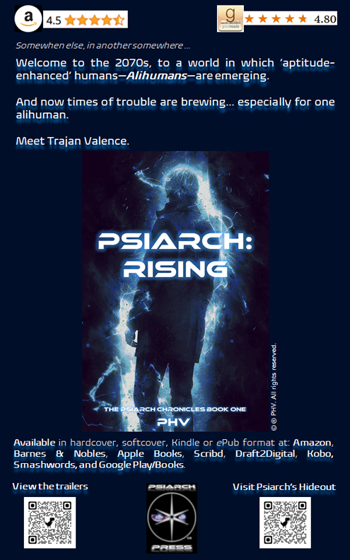 @DeonAshleigh #PsiarchRising - an engaging #scifi #thriller with complex characters, twists and turns, and peaks of #action. Full list of selling outlets: realphvmentarch.blogspot.com/2022/07/where-…