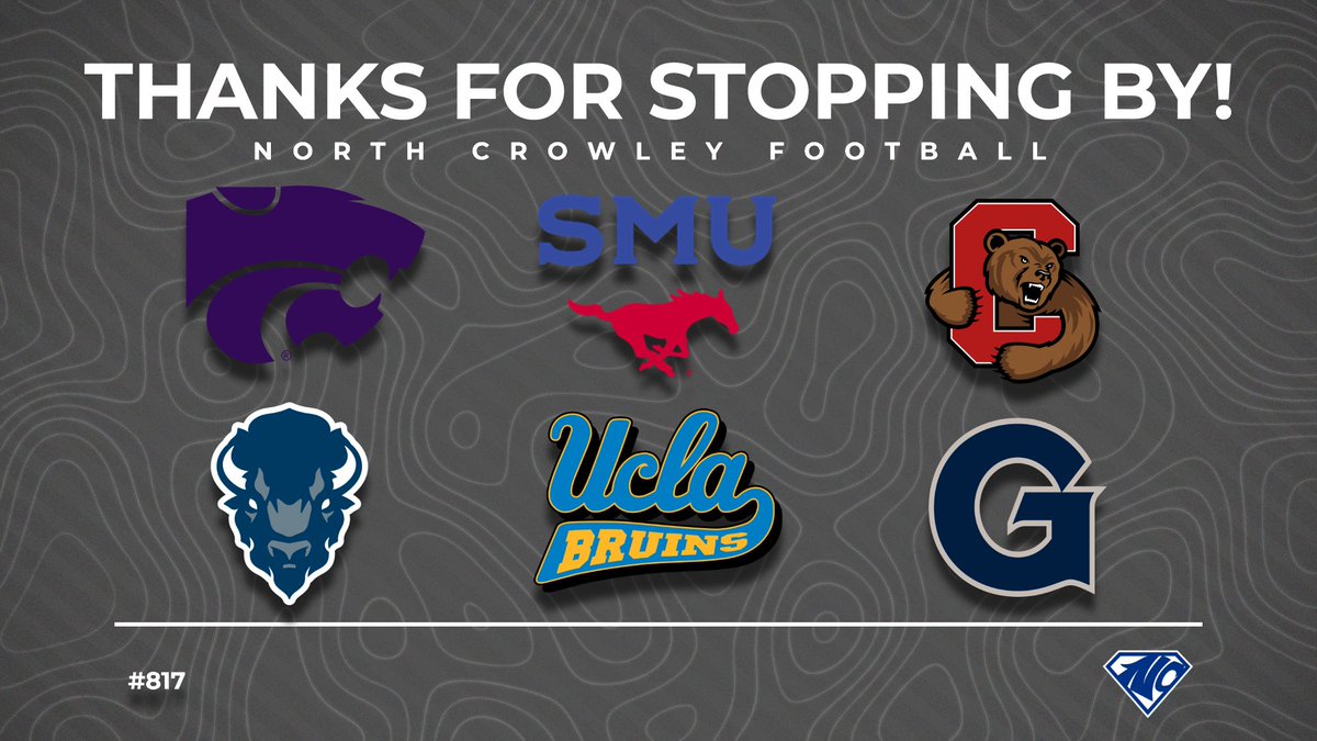 Great day to be a Panther! Thank you to these schools for stopping by yesterday. S/O to SMU for pulling up with the entire staff! #817