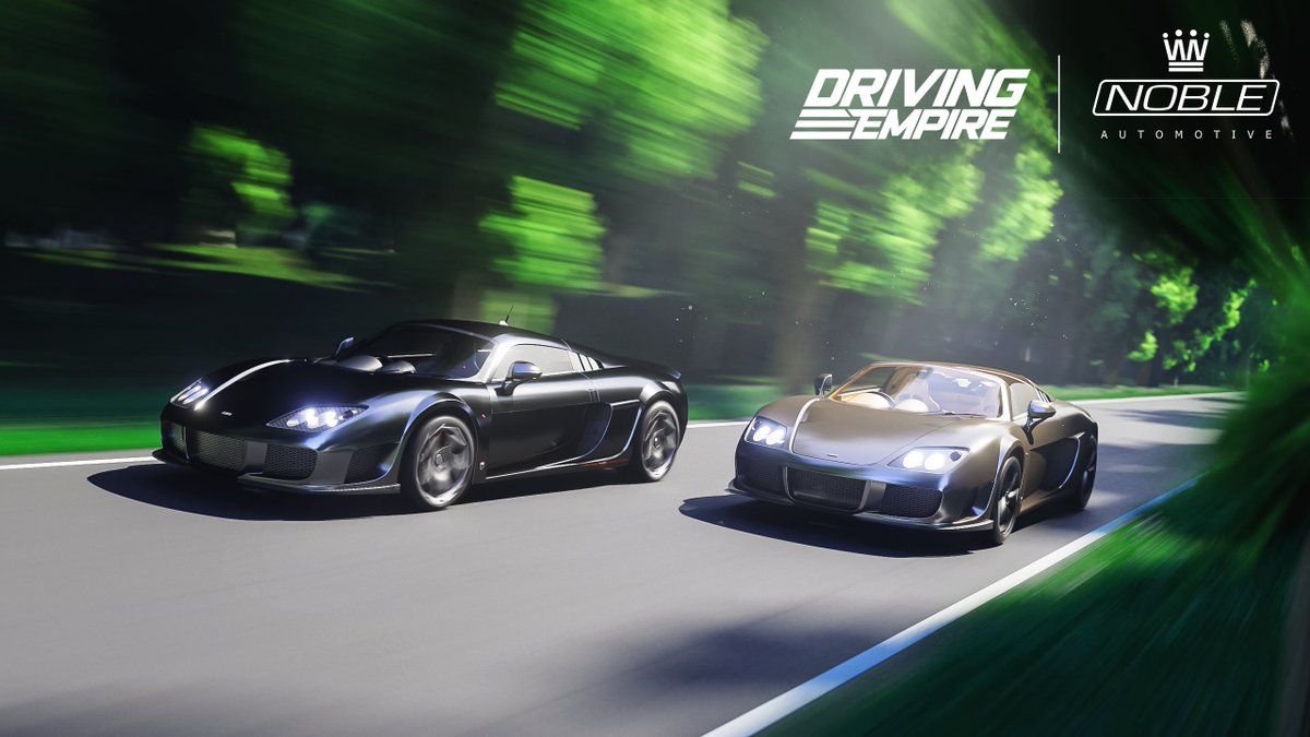 🎉 New Driving Empire Update! 🎉 🏎️ 2 licensed Noble cars 🧰 Build a car event - limited car with serial number! 🤖 Race bot improvements 🐛 Bug fixes 🏁 Play Now! 🏁 roblox.com/games/33516743… #DrivingEmpire ⁠#Noble #RobloxDev #CarGames #Roblox