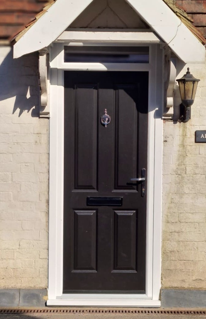 Recently installed Black Composite Door.