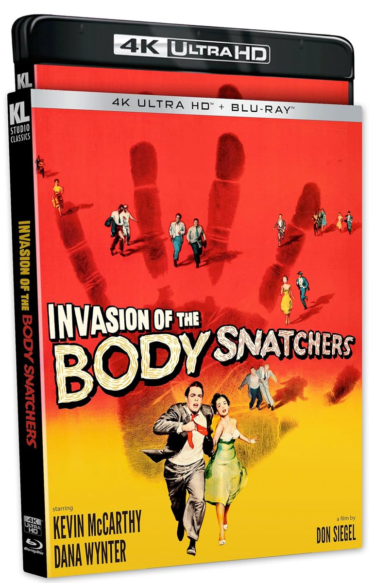 Just Announced from #KinoLorber! INVASION OF THE BODY SNATCHERS (1956) #4KUHD + #Bluray releasing 6/26 now available for pre-order on Amazon: amazon.com/dp/B0D3JDT3NZ?…

#sciencefiction #1950s #classicmovie #tcm #classichollywood