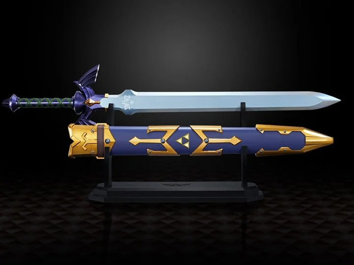 Wario64's tweet photo. The Legend of Zelda Proplica Master Sword up for preorder at BBTS ($199.99) https://t.co/JO3UgdD7F6 https://t.co/Wf31SzSSzy
