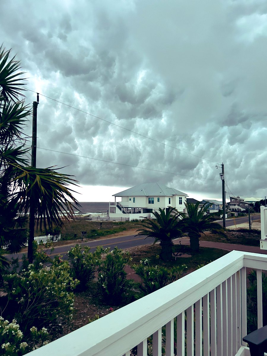My sister sent me this from St. George Island Florida. Crazy clouds to start the morning off with.
