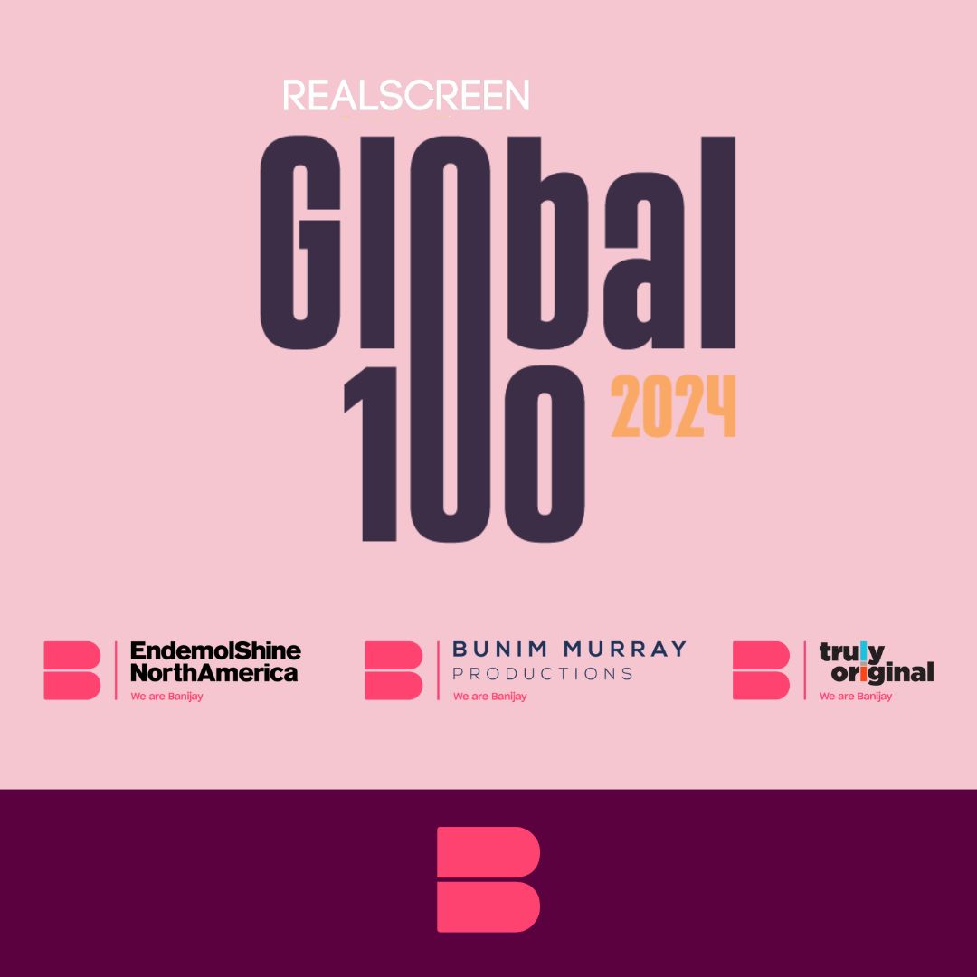 Well done to @EndemolShineUS, @BunimMurray & #TrulyOriginal for their inclusion in @realscreen’s annual Global 100. #EndemolShineNorthAmerica were in the Top 10 Formats companies and #BuninMurray & #TrulyOriginal were in the Top 10 Unscripted companies. #Newsflash #WeAreBanijay