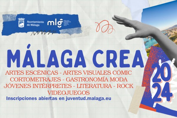 Inscripciones abiertas para las distintas modalidades de la XXXVI edición de 'MálagaCrea'. Más información 👉 juventud.malaga.eu
