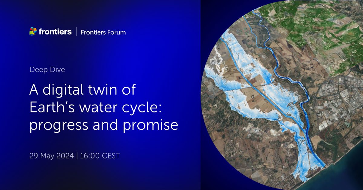 Register for the next hashtag#FrontiersForum webinar to explore the groundbreaking European Space Agency Digital Twin Earth (DTE) Hydrology Platform and its implications for global water resource management and flood and landslide prediction ➡️ fro.ntiers.in/ptxp