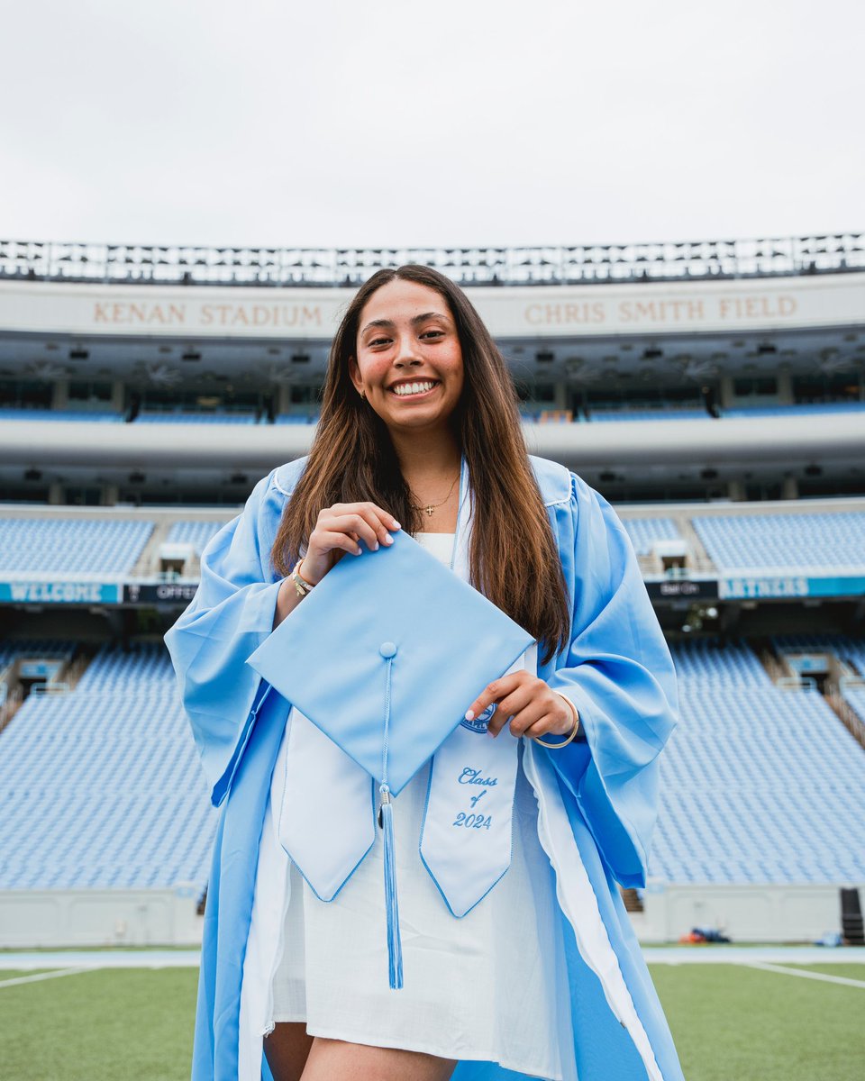 Wanted to give a special shoutout to these two stellar ladies who are graduating! Shoutout to Lily and Stephanie for all they do for UNC Football 🐏🤩🫶🏼