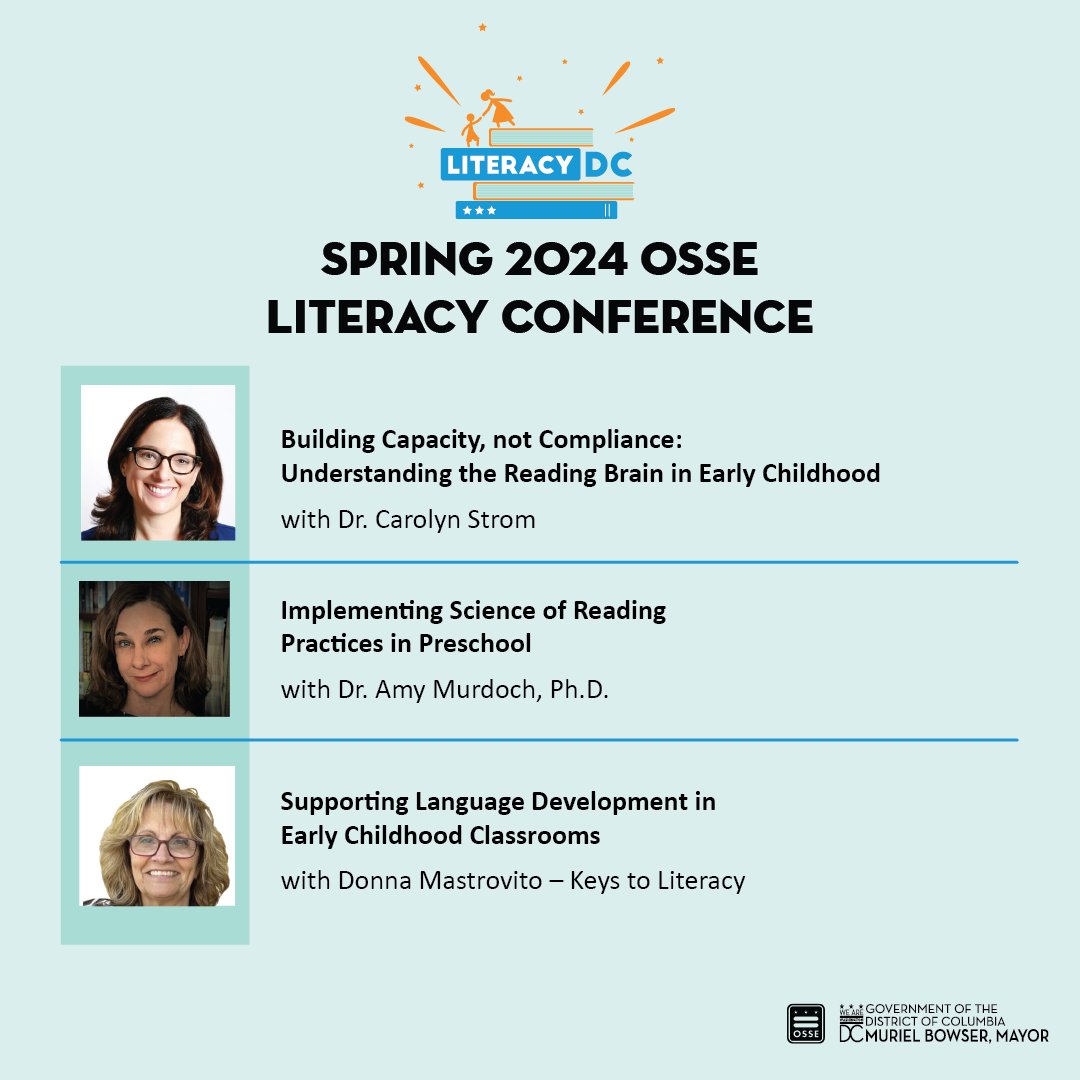 Are you an Early Childhood educator or administrator? Here are just a few sessions that will have content directly related to pre-K settings! Join us on Wednesday, May 22 for our virtual conference on all things literacy: OSSELiteracy.vfairs.com