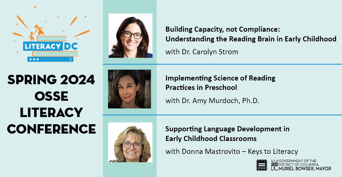 Are you an Early Childhood educator or administrator? Here are just a few sessions that will have content directly related to pre-K settings! Join us on Wednesday, May 22 for our virtual conference on all things literacy: OSSELiteracy.vfairs.com