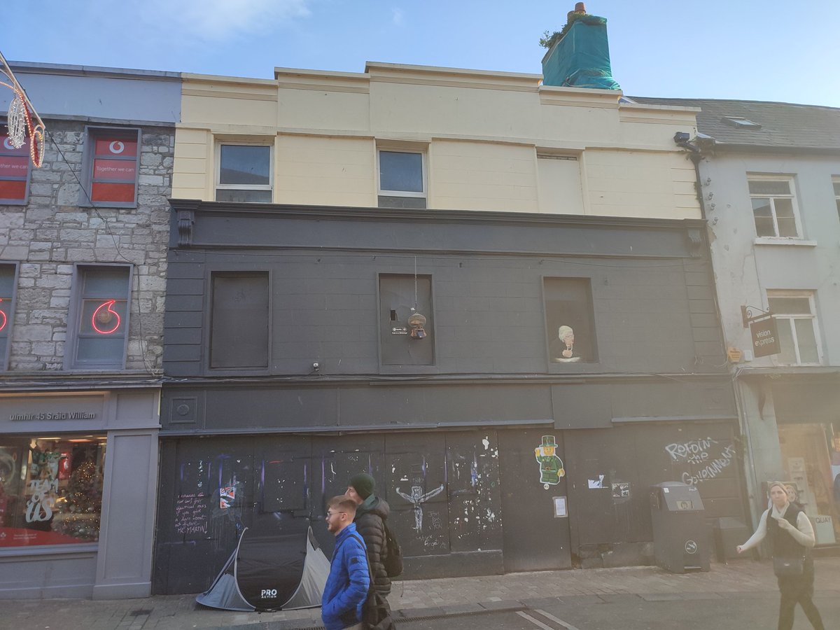 Taaffes shop ,  Galway's most well known derelict building because it's in the middle of Shop street #DerelictGalway #DerelictGalway #HousingCrisis