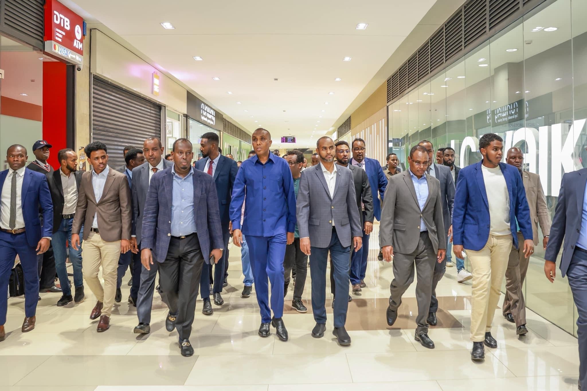 Somali Embassy Kenya on X Prime Minister Hamsa Abdi Barre paid a visit to Easliegh Neighbourhood the largest Central Eastern African mall the BBSMall. While touring Somali commercial Center. He praise...