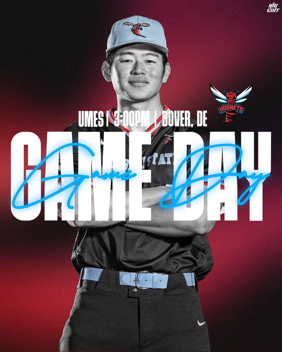 🗣 IT’S GAMEDAY⚾️
🆚 UMES 
📍Dover, DE.
🏟 Bob Reed Field
⏰ 3:00 P.M.
🎥 NEC Front Row

#GoHornets #MakeAStatement #LegacyandPride