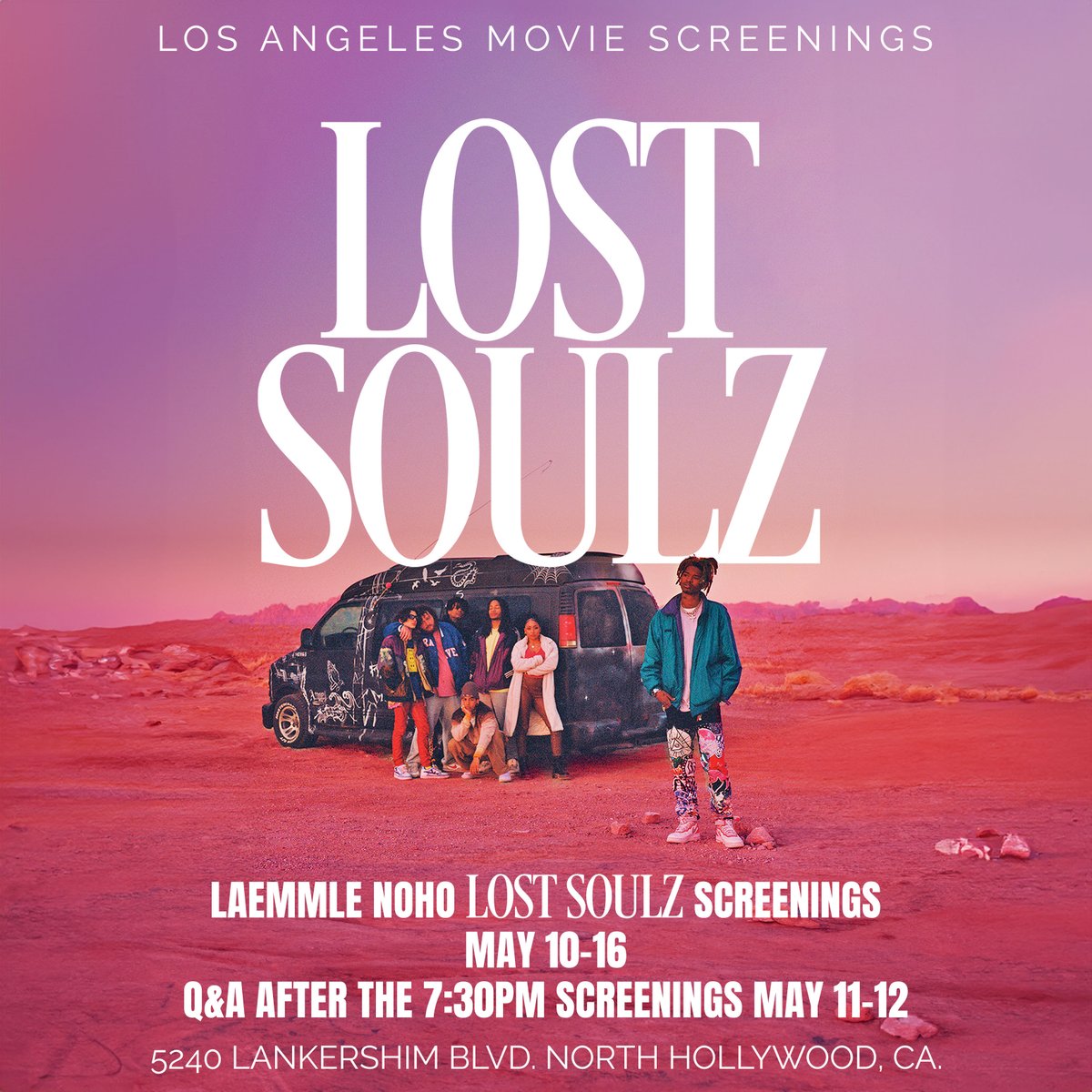 “Lost Soulz practically creates a new genre in motion pictures: It’s the first hip-hop hangout movie” – @NashvilleScene Q&As this weekend in Austin, Los Angeles and Houston! Bit.ly/lostsoulzfilm