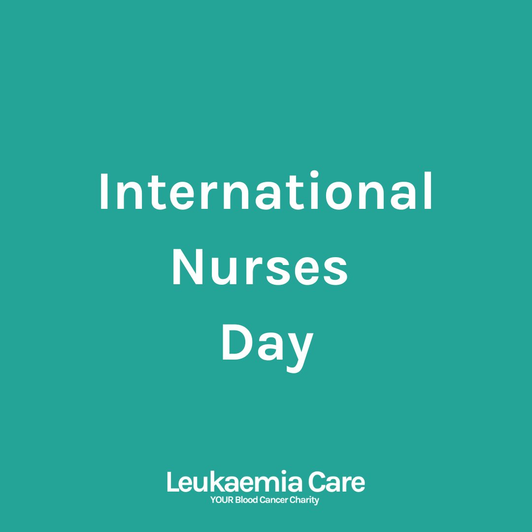 Happy #InternationalNursesDay to all of the amazing nurses! Your dedication touches countless lives daily. Special thanks to Leukaemia Care's support service teams for their tireless work assisting those affected by leukaemia, MDS, or an MPN diagnosis - we're truly grateful.❤️