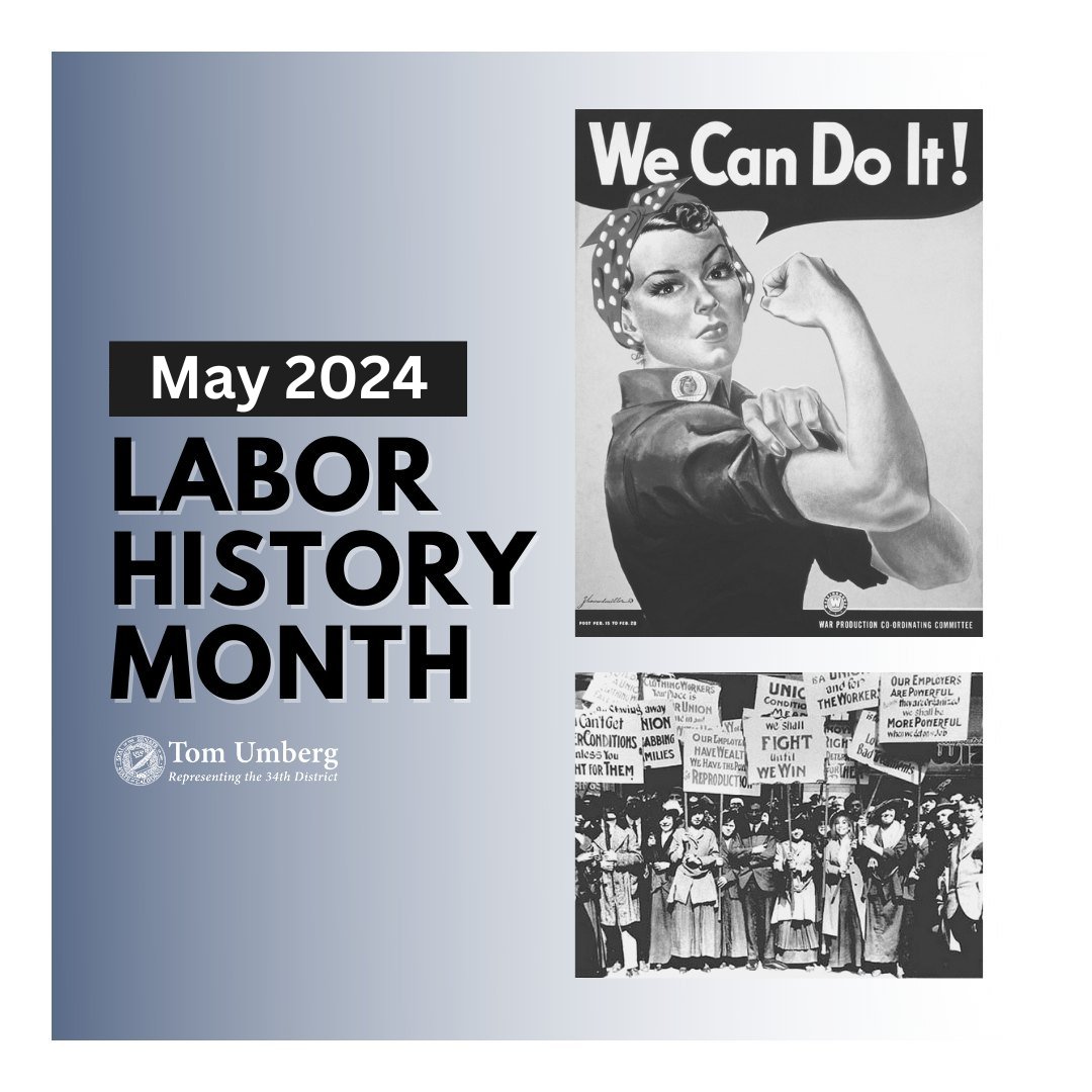 May is California Labor History Month! 

Its purpose is to encourage people to recognize the role the labor movement has played in shaping California and the United States. 

Thank you to all of our labor workers and unions who support our state!

#LaborHistoryMonth