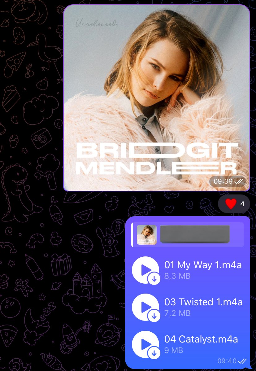 BridgitLeaks's tweet image. Faça o download gratuito de TODAS as músicas inéditas de Bridgit Mendler!

Link do nosso canal: t.me/+VPnH4h9gSkozM…