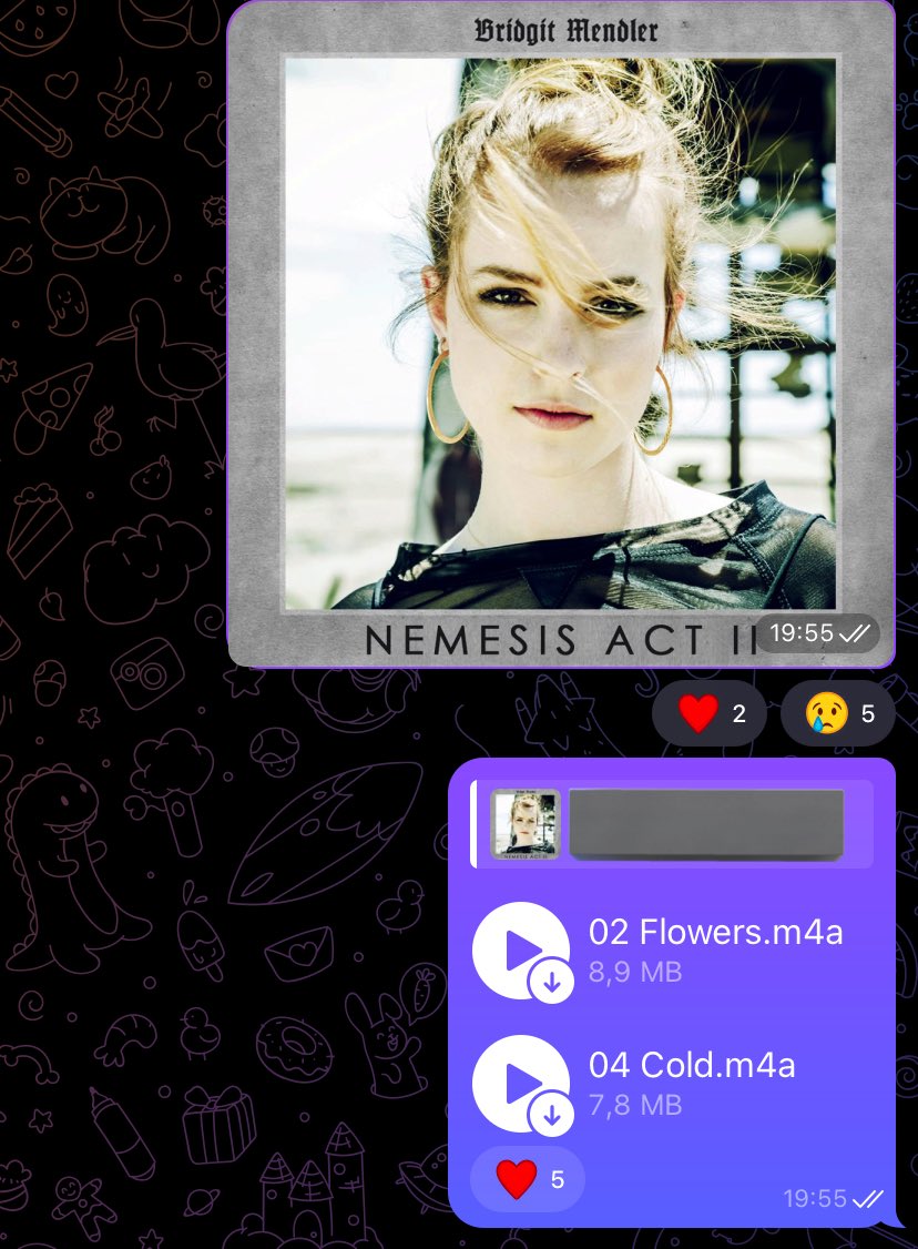 BridgitLeaks's tweet image. Faça o download gratuito de TODAS as músicas inéditas de Bridgit Mendler!

Link do nosso canal: t.me/+VPnH4h9gSkozM…