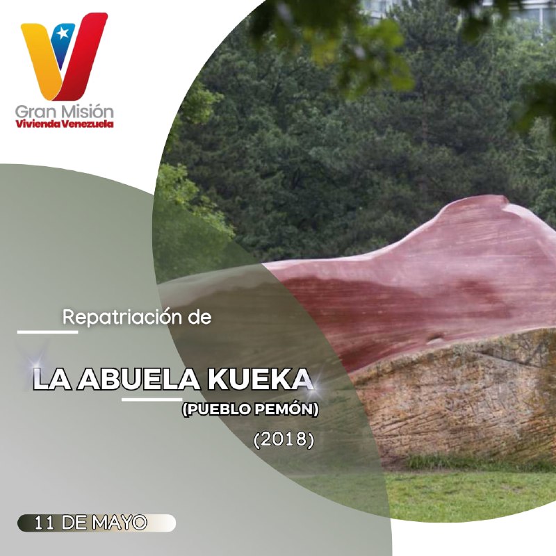 #Efeméride || El Gobierno Bolivariano inicia la repatriación de la piedra sagrada del pueblo Pemón, Abuela Kueka, considerada Patrimonio Natural de la Humanidad.
