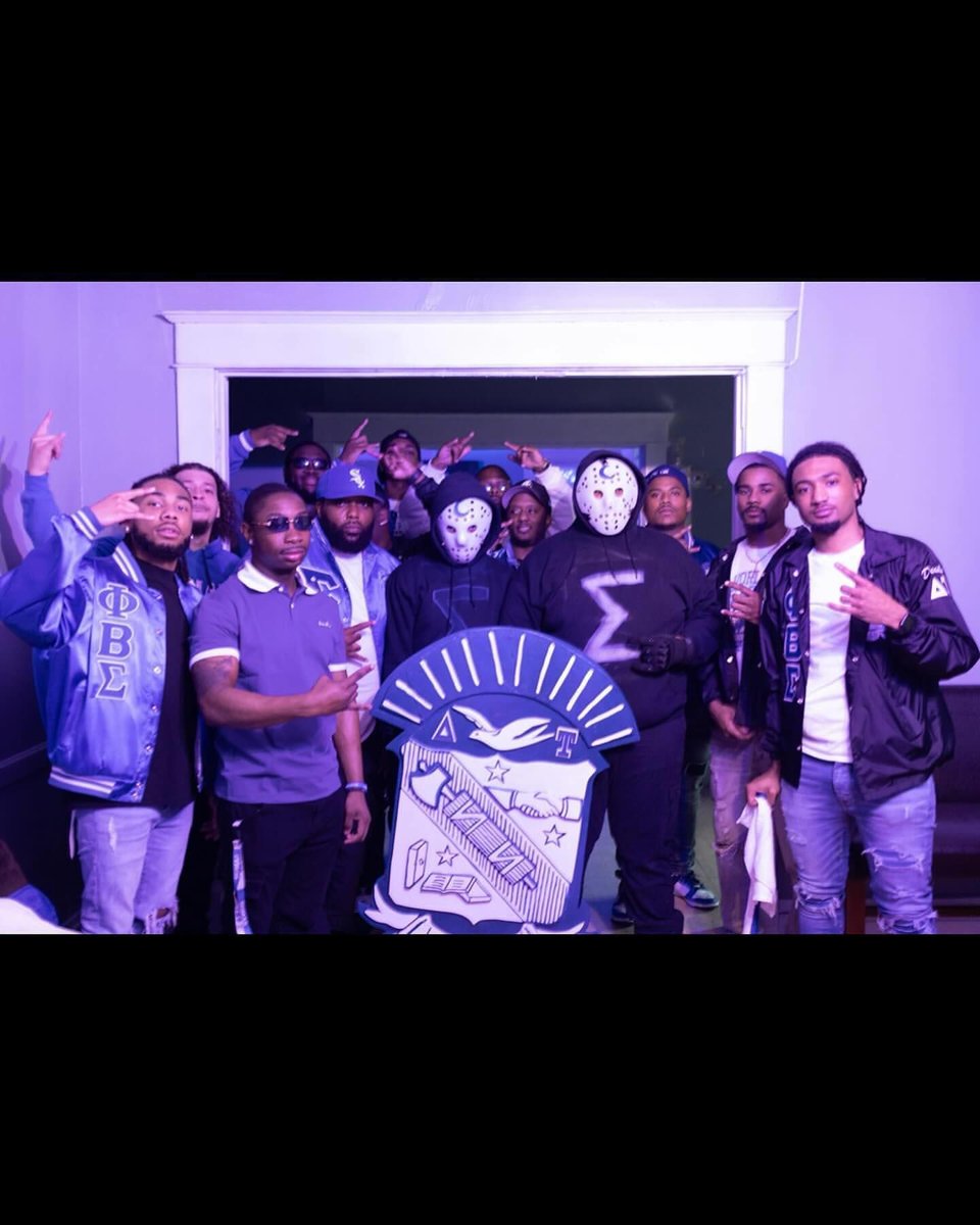 🔵🤘🏾The Sigmas at SIU Carbondale recently crossed their Spring 2024 line. Show them some love! @dtsigmas 📷: @rm_photographyy3
