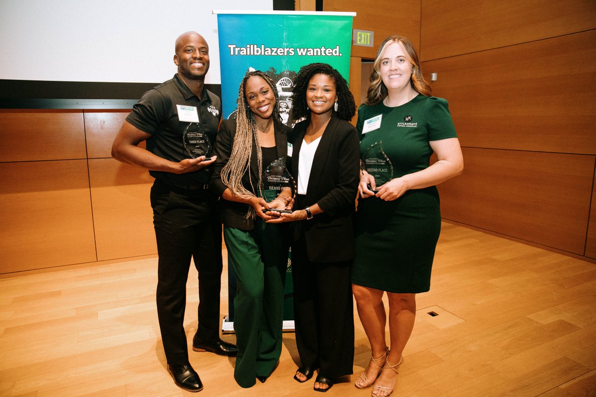 Congratulations to the Top 3 winners of the Fort Worth Business Plan Competition (#FWBPC) last night! 🎉 - RIPE Publishing: Grand prize / Perfect Pitch Prize Winner (Center) - StyleSmartVA: Second prize winner (Right) - Champion Strength & Conditioning: Third prize winner (Left)