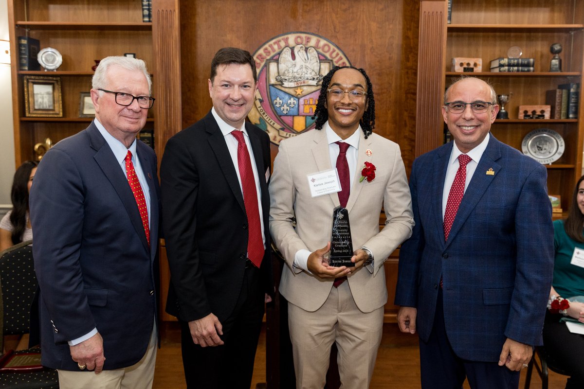 Congratulations to Karius Joseph, our Spring 2024 overall Outstanding Graduate, and our seven finalists. We will celebrate each of these standout undergraduates at their academic college Commencement ceremonies this weekend. #RaginGrads bit.ly/3JU68q1