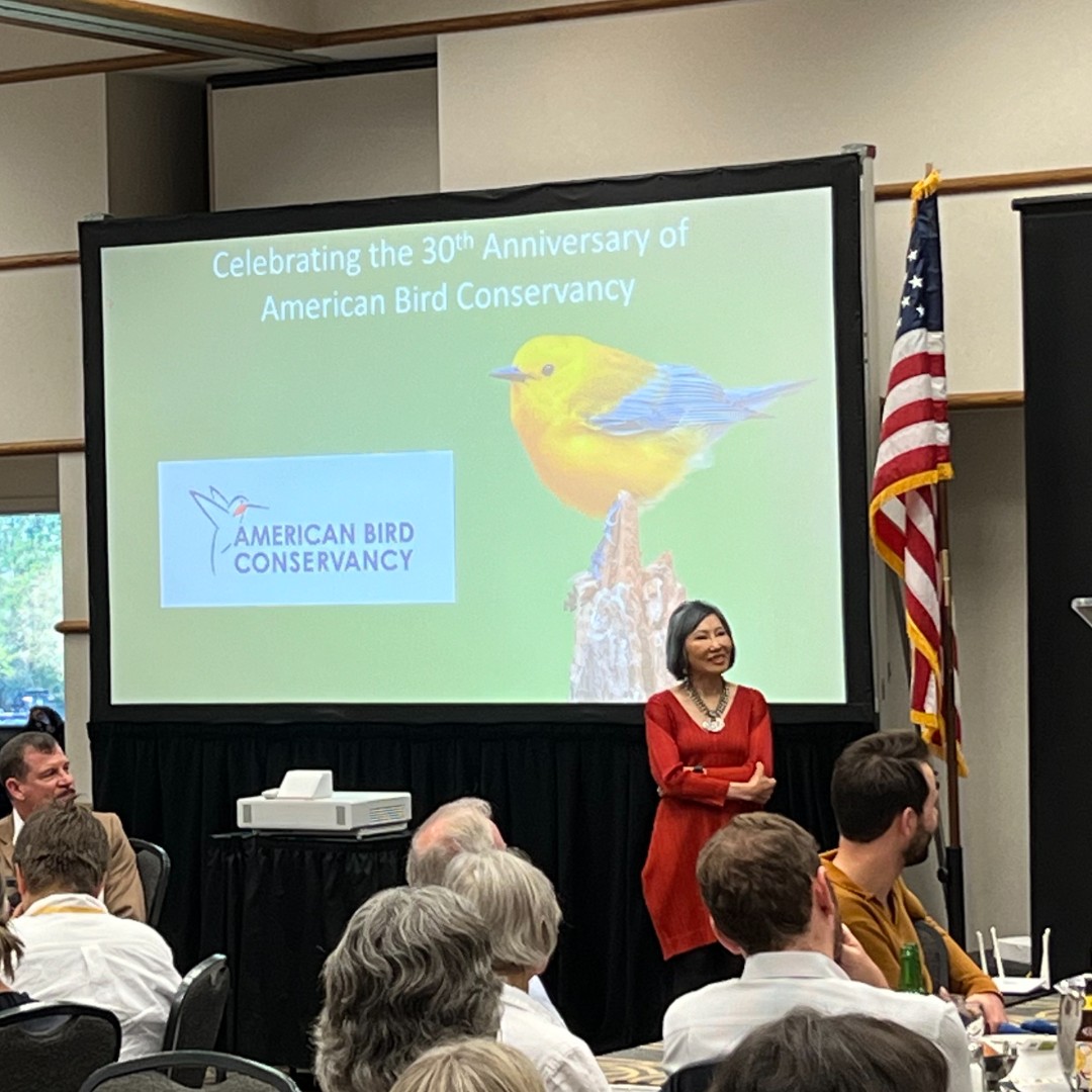 It’s been great connecting with American Bird Conservancy supporters at Biggest Week! Our ABC team was particularly excited about the keynotes by @AmyTan, a member of ABC’s Board of Directors, and ABC Ambassador Peter Kaestner. @BiggestWeek @BSBOBIRD #BiggestWeek #PeterKaestner