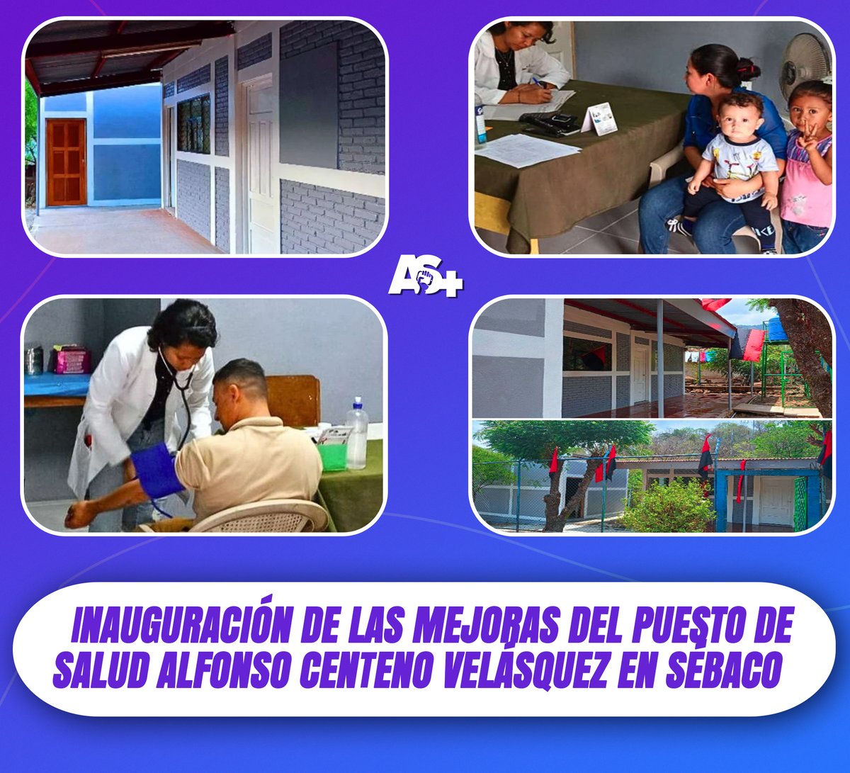 Este viernes 10 de mayo la comunidad #LasPozas, en #Sebaco - #Matagalpa, inauguran las mejoras en el Puesto de Salud Alfonso Centeno Velásquez, beneficiando a 931 habitantes de comunidades cercanas.📷📷📷📷
#SoberaníayDignidadNacional
#AdelanteSiempre