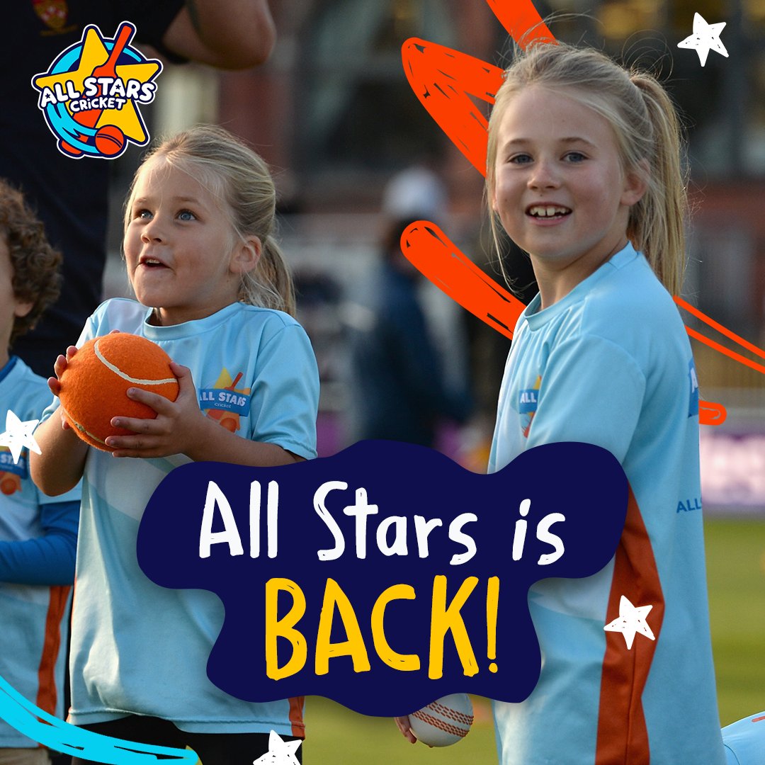 Wishing every club around the country a sunny and dry first session back with All Stars Cricket! ☀️ Show us how your session goes by tagging us in your photos! #AllStarsCricket