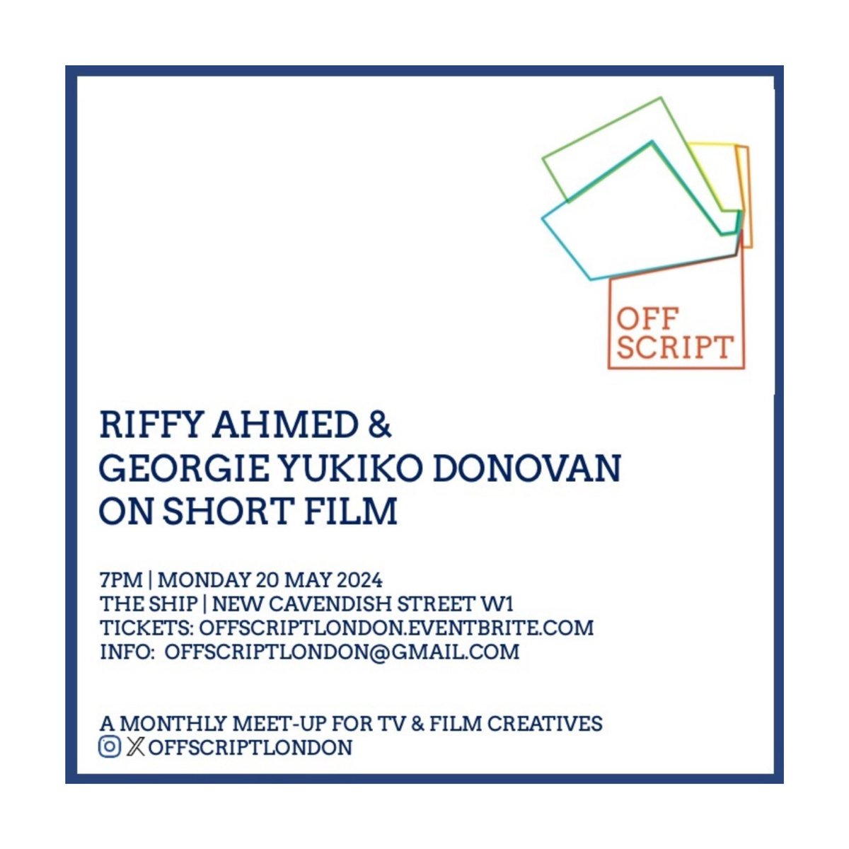 Georgie Yukiko Donovan (@georgieinmotion) on Twitter photo Talking all things short film for <a href="/offscriptlondon/">Off Script</a> on 20 May 🎬 Grab a ticket and come on down!
eventbrite.co.uk/e/off-script-m… Talking all things short film for <a href="/offscriptlondon/">Off Script</a> on 20 May 🎬 Grab a ticket and come on down!
eventbrite.co.uk/e/off-script-m…
