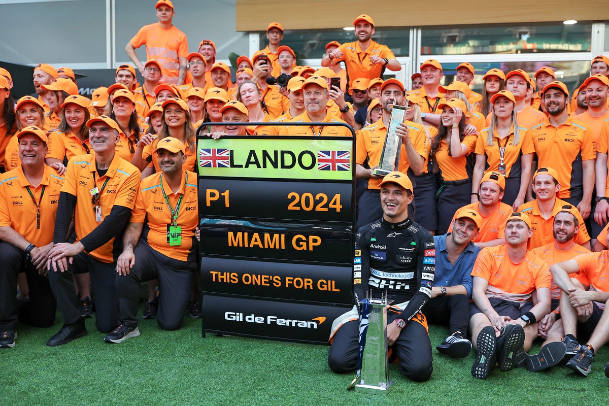 A week ago today 🧡

#F1 #MiamiGP <a href="/LandoNorris/">Lando Norris</a> <a href="/McLarenF1/">McLaren Mastercard Formula 1 Team</a>