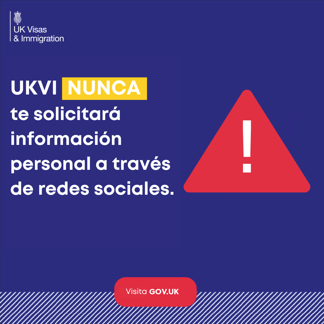 🚨 IMPORTANTE 🚨 Si estás solicitando una visa para el Reino Unido 🇬🇧, recordá que hay personas que ofrecen “ayuda” a través de redes sociales y pueden pedirte información personal. ¡No caigas en esta estafa! ❌ @UKVIgovuk | #DoNotFallForFraud