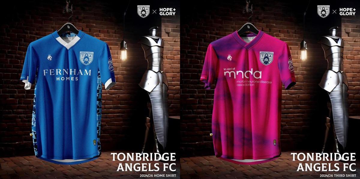 Tonbridge Angels🏴󠁧󠁢󠁥󠁮󠁧󠁿

2024-26 Home & Third Kits by Hope & Glory