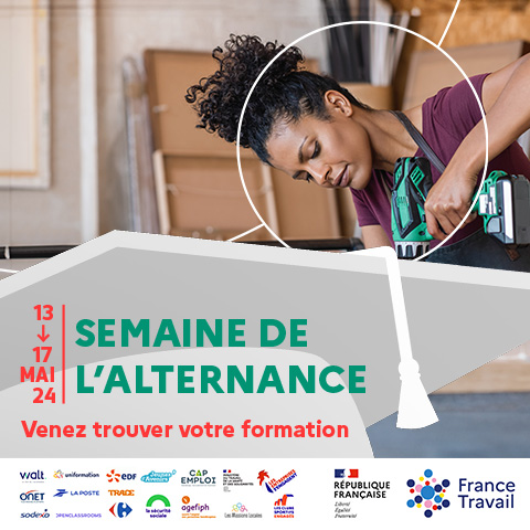 📅 Du 13 au 17 mai, <a href="/FTravail_971/">France Travail Guadeloupe & Iles du Nord</a> se mobilise avec ses partenaires autour de la Semaine de l'alternance🎓 

L'objectif ?🎯Faire de l'alternance un véritable tremplin vers l'emploi en organisant une dizaine d'événement sur le territoire📍

Le programme 👉 mesevenementsemploi.francetravail.fr/mes-evenements…