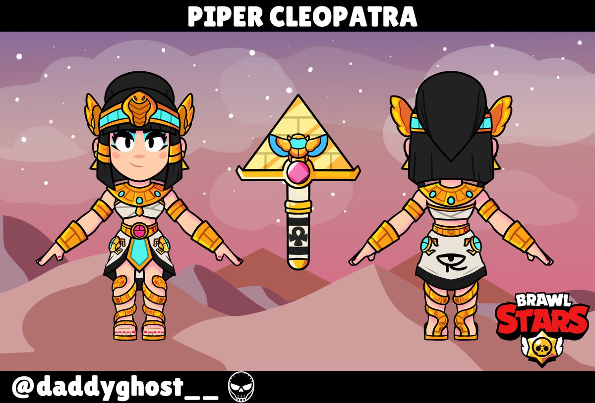 Piper Cleopatra skin 
#BrawlStars #BrawlStarsArt #BrawlArt