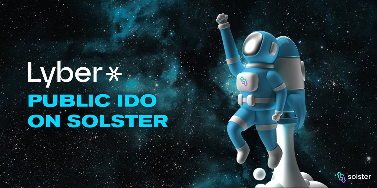 📢 #Solster #Launchpad will host @LyberOfficial #IDO #TokenSale #publicSale

⚡️ Lyber allows you to securely store, invest, and spend digital assets using #Web3 & #CryptoInvestment strategies with #AI.

🔗 lyber.com

#cryptotrading  $LYB #cryptotrader #cryptoai