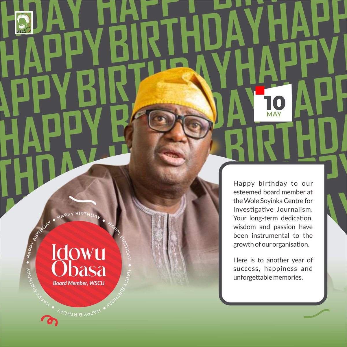 Happy birthday sir. We celebrate you today and always.