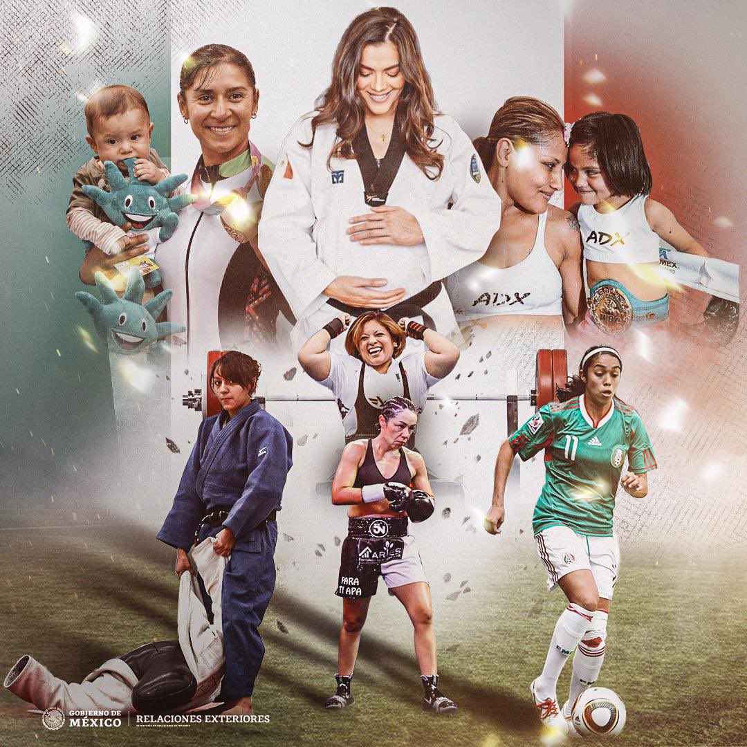 💐En este Día de las Madres, festejamos el espíritu indomable de las atletas mexicanas que son madres y destacan en el mundo del deporte. Su dedicación, fuerza y pasión inspiran a todos. ¡Feliz día! @SRE_mx @AMEXCID