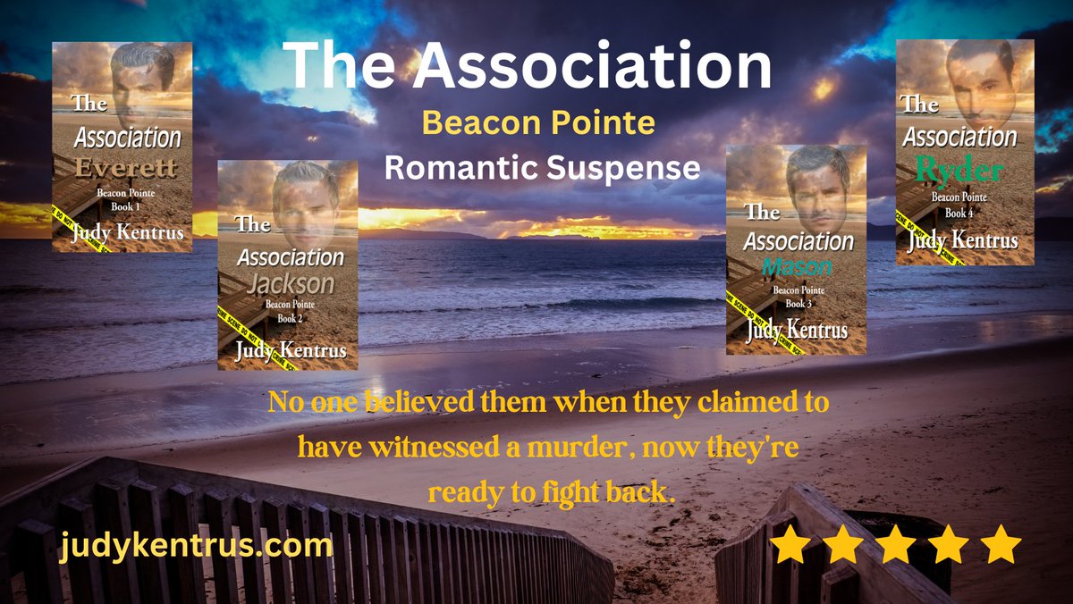 JudyKentrus's tweet photo. Read book one and you’ll want to binge read the other three. https://t.co/O7qaiuPKi5
#romanticsuspense #beaconpointe #smalltown #secondchanceromance #actor #principal #reporter #cop #mysteryromance #fourbookseries #laterinlife https://t.co/G3sSH15mne