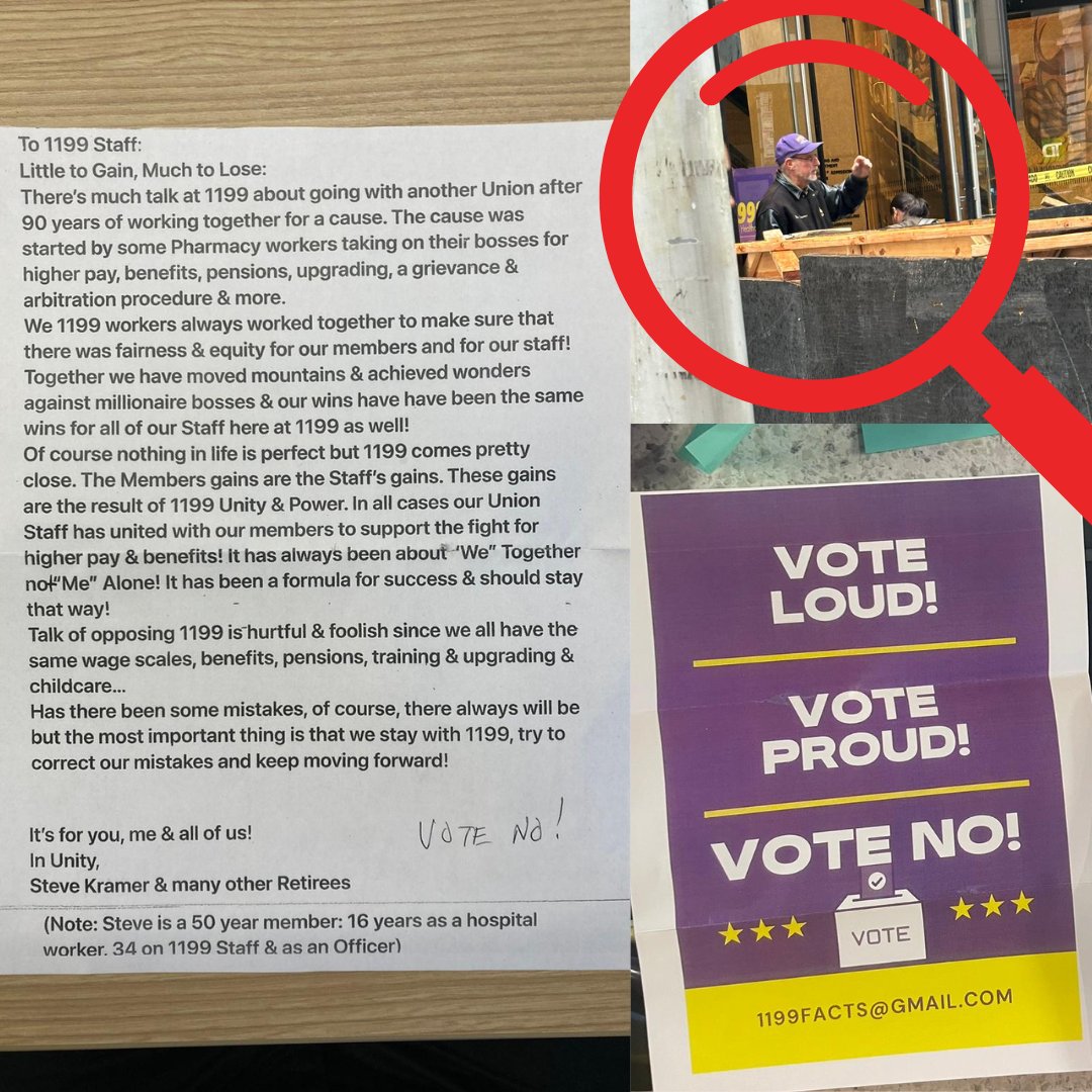 1199ihsu's tweet image. BREAKING: Today, non-staffers stood outside our NYC HQ handing out anti-union flyers.

Coworkers received anonymous anti-union mailers at home addresses.

We can only conclude: @1199SEIU Management is coordinating or at least condoning this effort to dissuade us from voting YES.