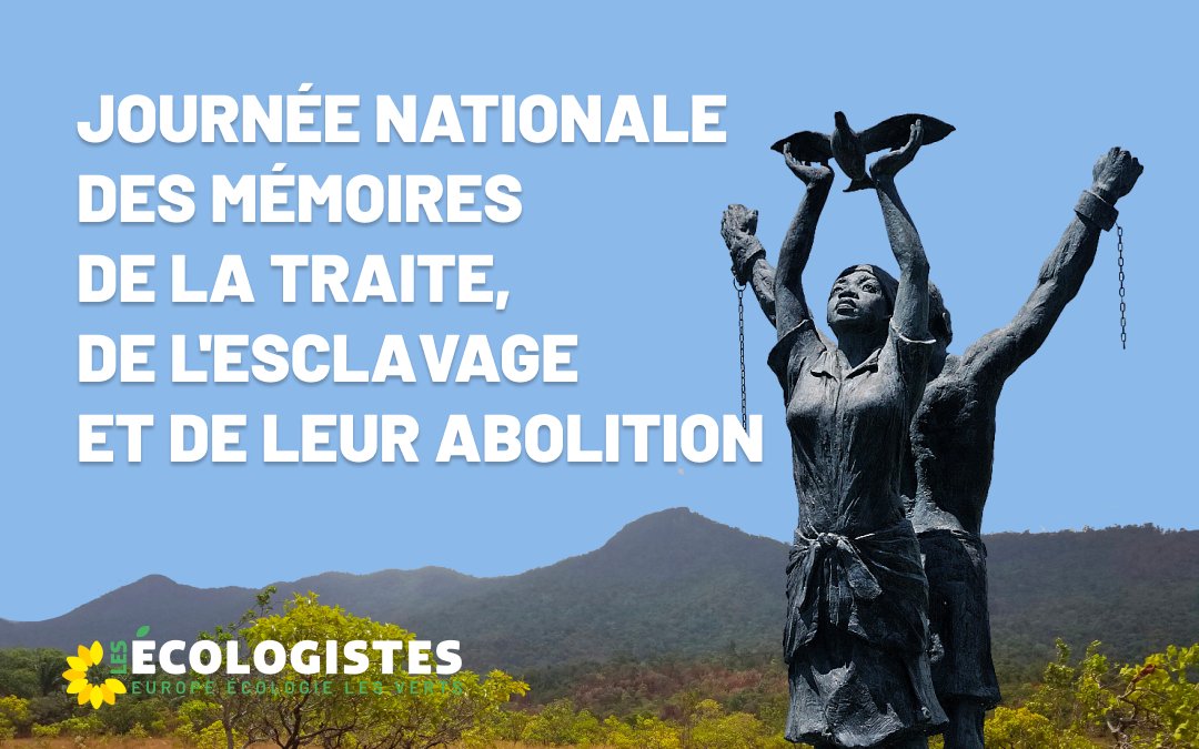 Journée nationale des mémoires de la traite, de l'esclavage et de leur abolition 🕊️ En France, l’esclavage a été aboli une première fois en 1794, rétabli en 1802 par Napoléon Bonaparte avant d’être définitivement aboli en 1848.