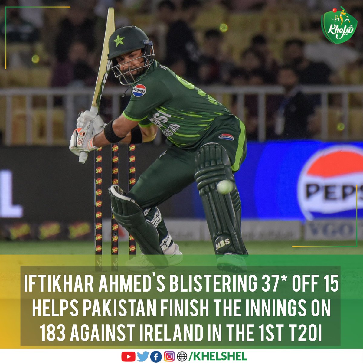 Pakistan's bowling attack needs to defend 183 runs, will they be able to do it? #IREvPAK | #Cricket | #Pakistan | #IftikharAhmed | #IftiMania | #Dublin | #Ireland