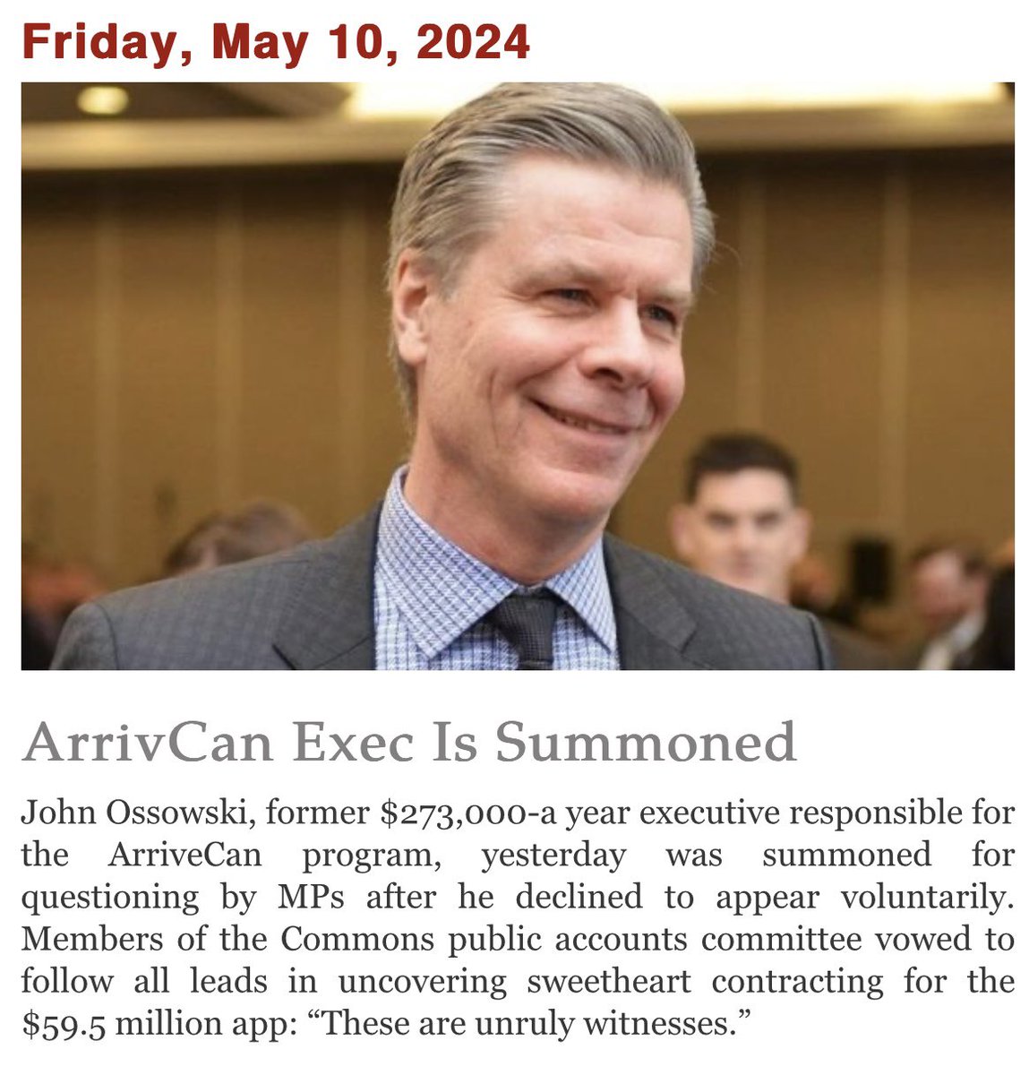Former top #ArriveSCAM executive has  been SUMMONED to testify after refusing to appear before Parliamentarians.

Conservatives will continue our fight to find out exactly how this $80K app ballooned into a $60 million boondoggle. 

#cdnpoli #ArriveCan