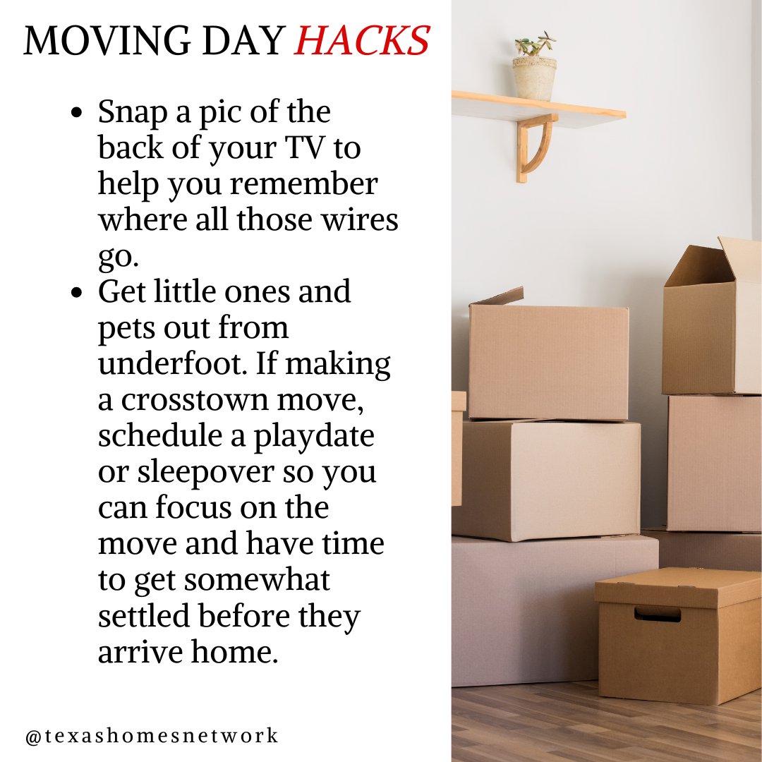 Moving can definitely be a whirlwind of excitement and stress, but fear not, because I've got a treasure trove of tips and tricks to make your move a breeze

TexasHomeNetwork #TexasHomes #TexasRealEstate #TexasProperty #TexasLiving #TexasRealty #TexasHomeBuyers #TexasHomeSellers