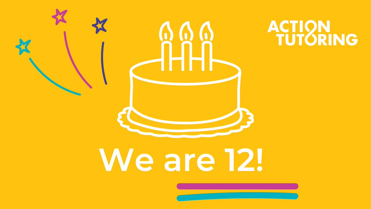 This weekend we are celebrating our 12th birthday 🥰 Over the past 12 years, we have: 🧡 Supported over 30,000 primary and secondary pupils with their English and maths education 💚 Been supported by over 10,000 incredible volunteers