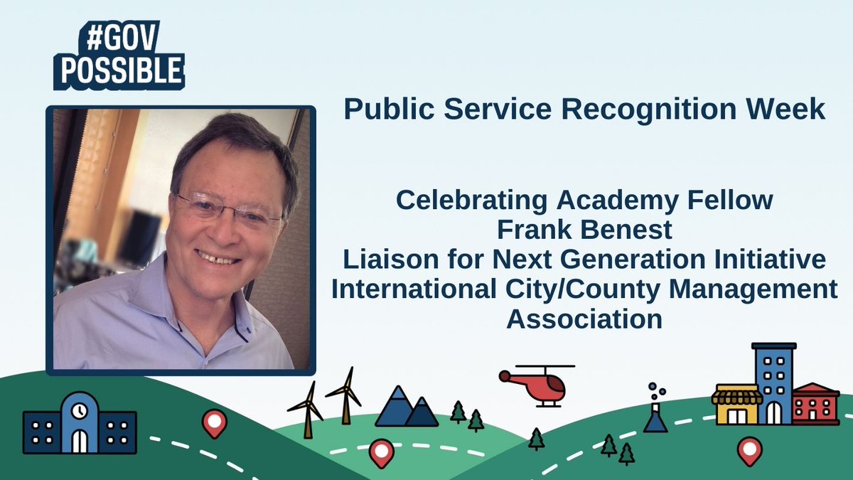For #GovPossible and #PSRW, let's shine a light on Frank Benest, Liaison for the Next Generation Initiative at the International City/County Management Association, former City Manager of City of Palo Alto, CA, and esteemed Academy Fellow! napawash.org/fellow/2292