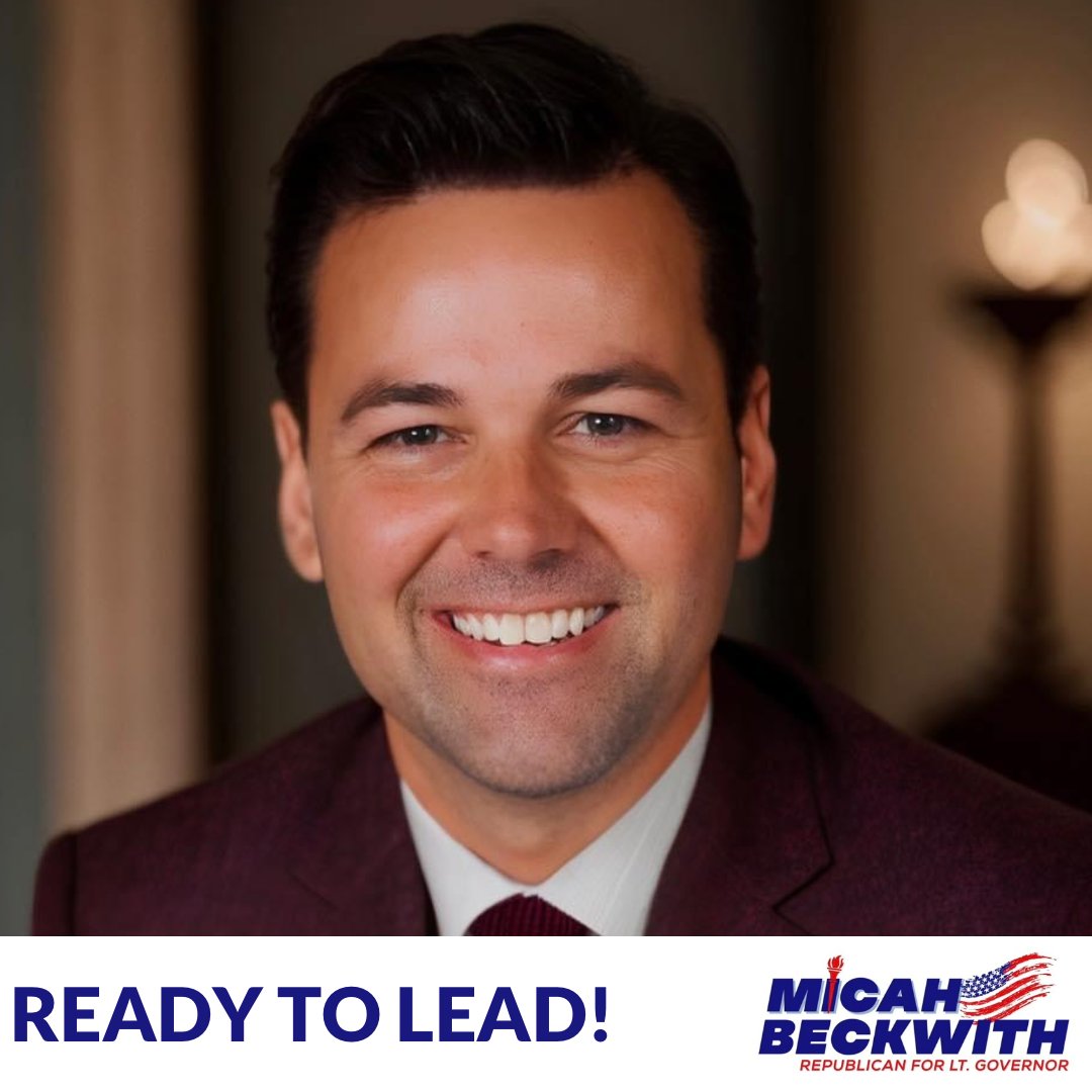 Micah Beckwith is ready on day one to be our Lt. Governor.  Check out his proactive plan!  micahbeckwith.com/plan/

Indiana needs Micah.